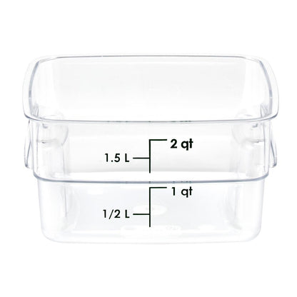 Cambro Fresh Pro Square Container Polycarbonate - Clear - 1.9Ltr • PAS-CU136
