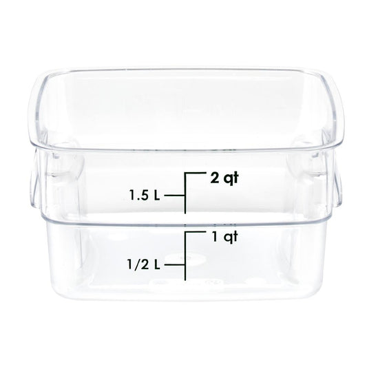 Cambro Fresh Pro Square Container Polycarbonate - Clear - 1.9Ltr • PAS-CU136