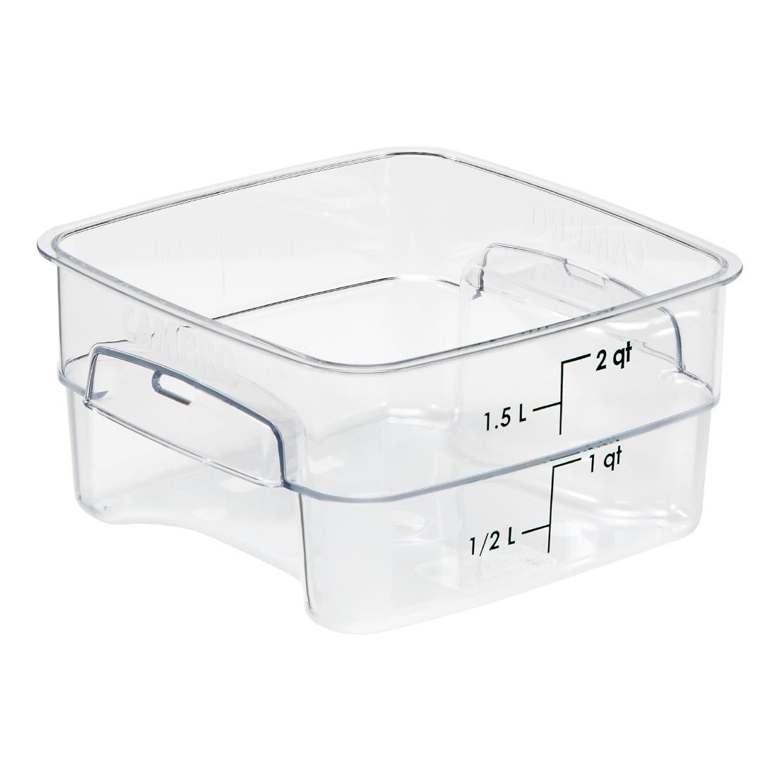 Cambro Fresh Pro Square Container Polycarbonate - Clear - 1.9Ltr • PAS-CU136