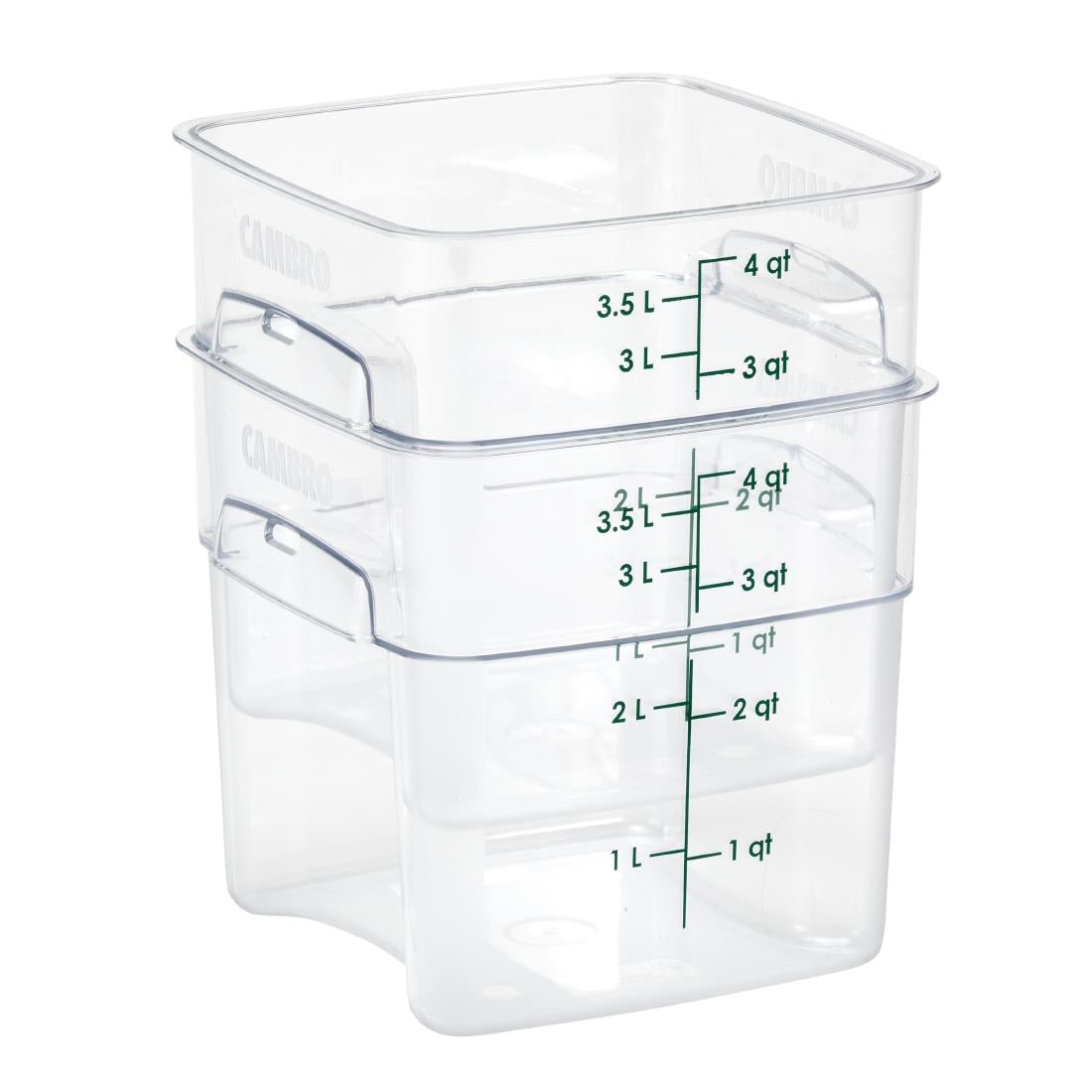 Cambro Fresh Pro Square Container Polycarbonate - Clear - 3.8Ltr • PAS-CU137