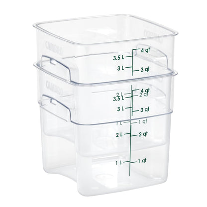 Cambro Fresh Pro Square Container Polycarbonate - Clear - 3.8Ltr • PAS-CU137