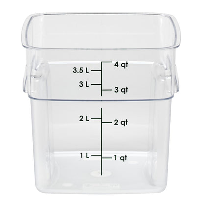 Cambro Fresh Pro Square Container Polycarbonate - Clear - 3.8Ltr • PAS-CU137