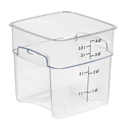 Cambro Fresh Pro Square Container Polycarbonate - Clear - 3.8Ltr • PAS-CU137