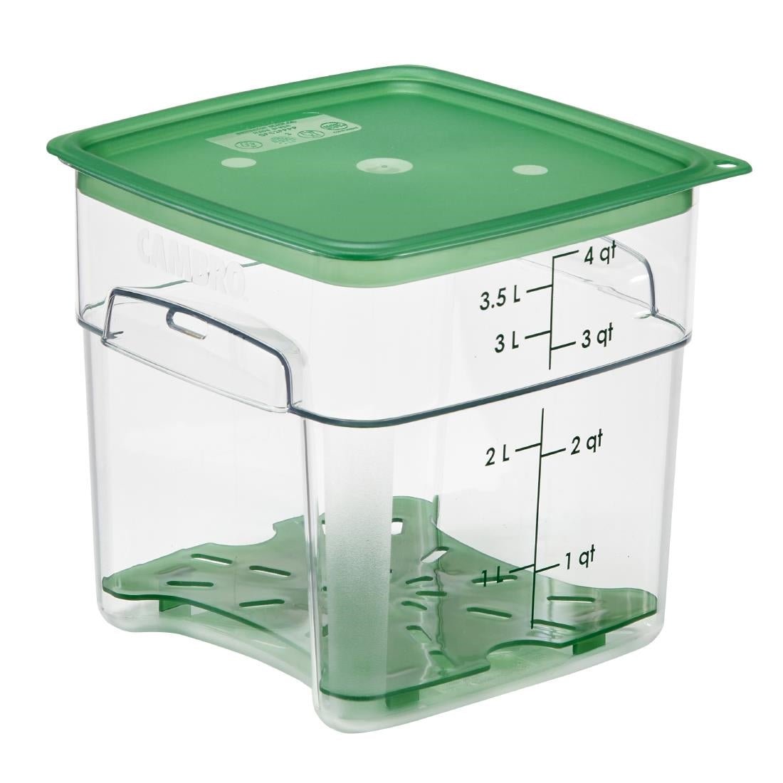 Cambro Fresh Pro Square Container Polycarbonate - Clear - 3.8Ltr • PAS-CU137