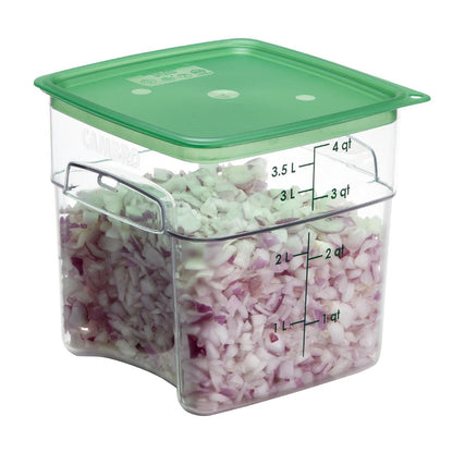 Cambro Fresh Pro Square Container Polycarbonate - Clear - 3.8Ltr • PAS-CU137