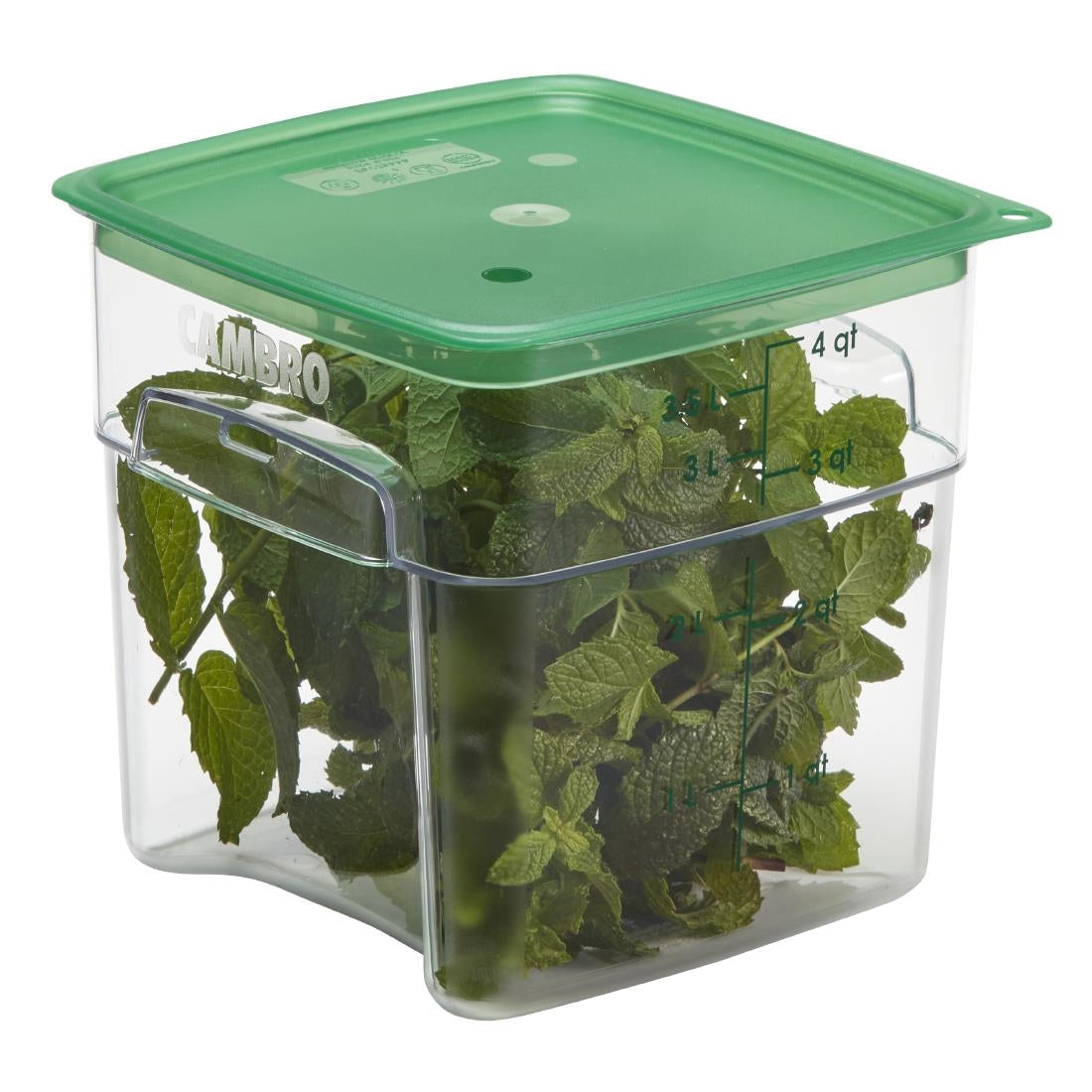 Cambro Fresh Pro Square Container Polycarbonate - Clear - 3.8Ltr • PAS-CU137