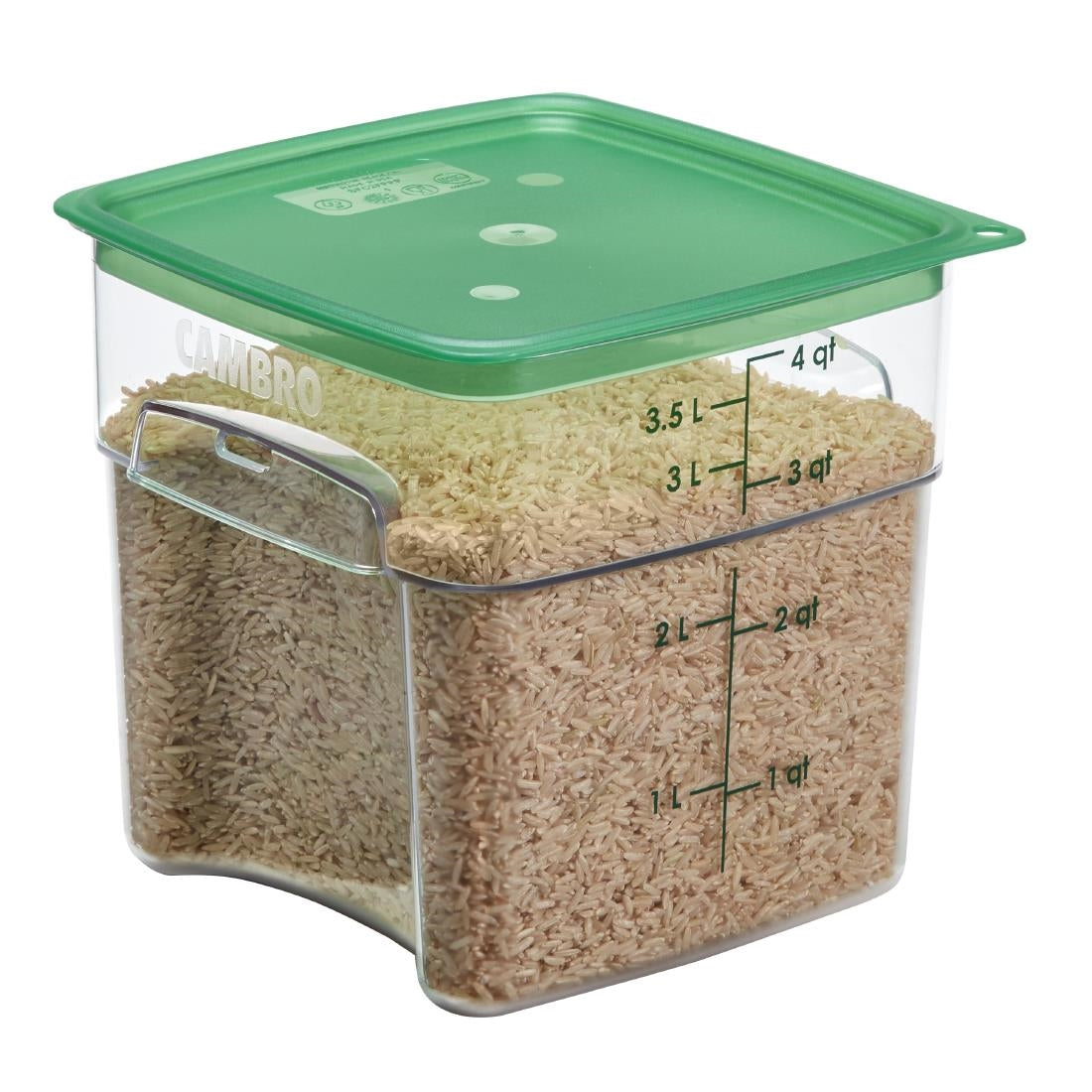 Cambro Fresh Pro Square Container Polycarbonate - Clear - 3.8Ltr • PAS-CU137
