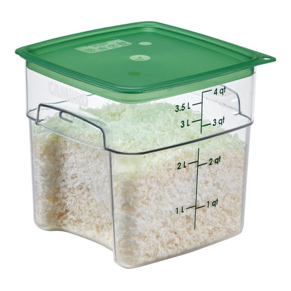Cambro Fresh Pro Square Container Polycarbonate - Clear - 3.8Ltr • PAS-CU137