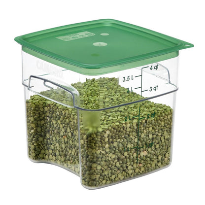 Cambro Fresh Pro Square Container Polycarbonate - Clear - 3.8Ltr • PAS-CU137