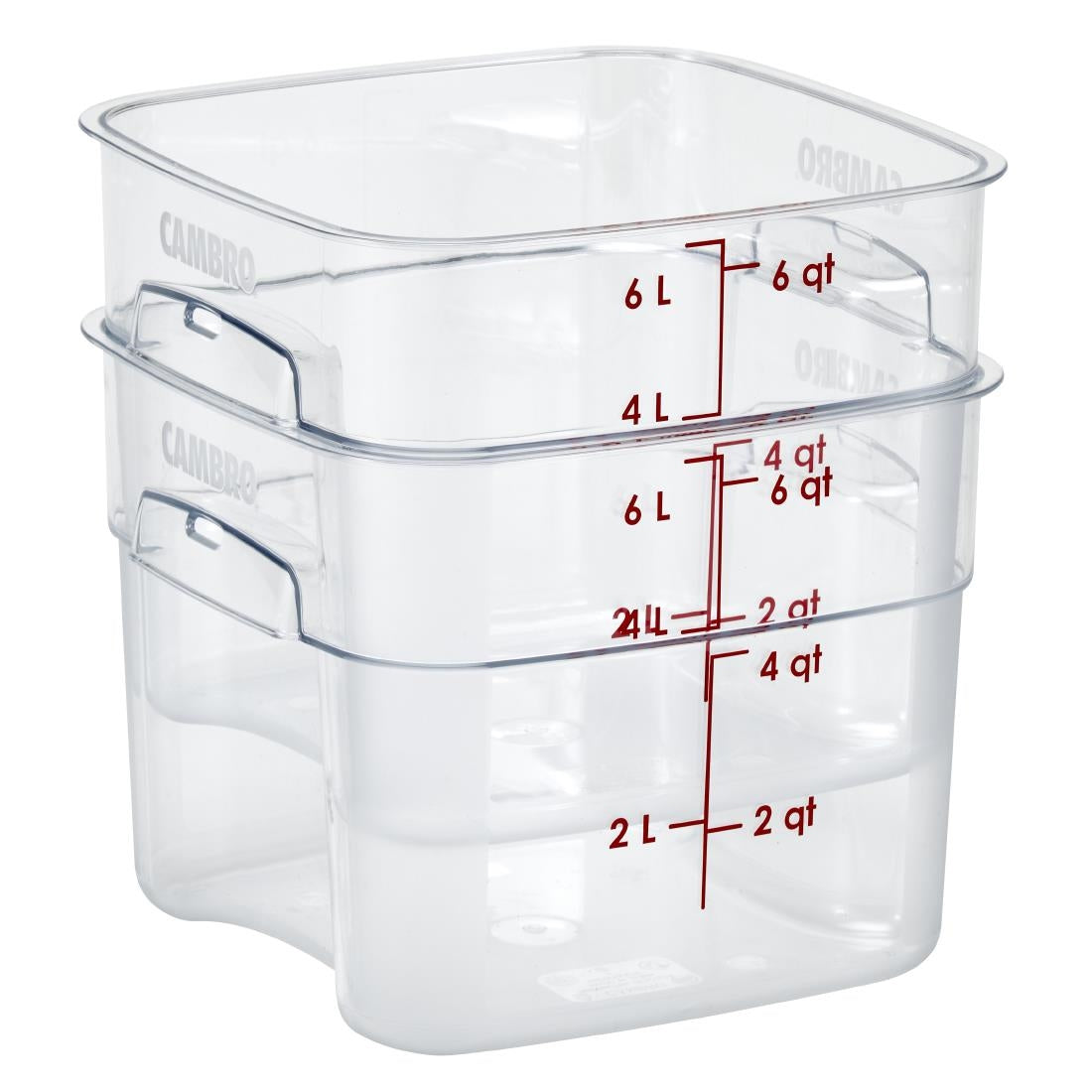 Cambro Fresh Pro Square Container Polycarbonate - Clear - 5.7Ltr • PAS-CU138