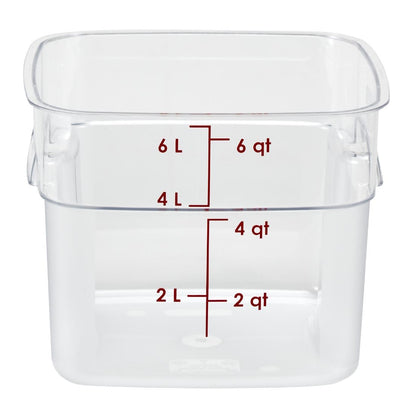 Cambro Fresh Pro Square Container Polycarbonate - Clear - 5.7Ltr • PAS-CU138