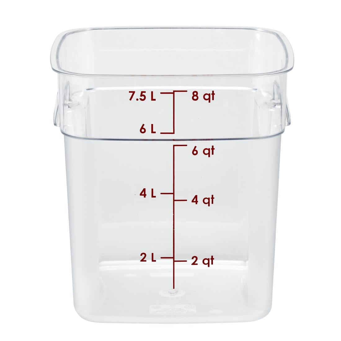 Cambro Fresh Pro Square Container Polycarbonate - Clear - 7,6Ltr • PAS-CU139