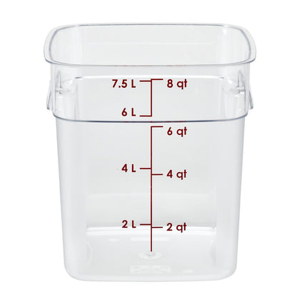 Cambro Fresh Pro Square Container Polycarbonate - Clear - 7,6Ltr • PAS-CU139