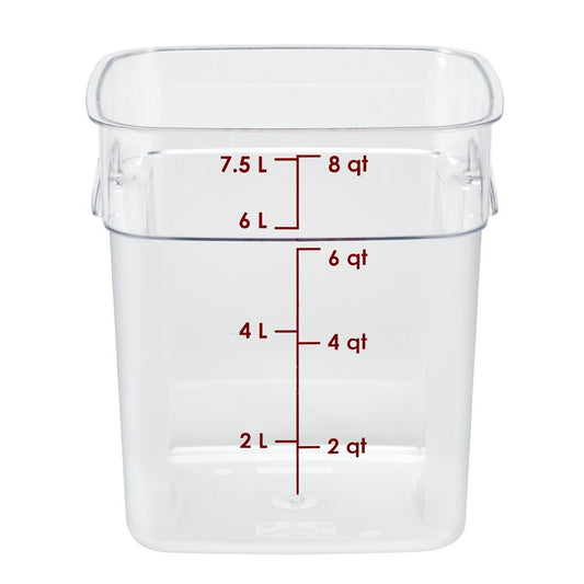Cambro Fresh Pro Square Container Polycarbonate - Clear - 7,6Ltr • PAS-CU139