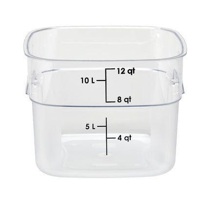 Cambro Fresh Pro Square Container Polycarbonate - Clear - 11.4Ltr • PAS-CU140