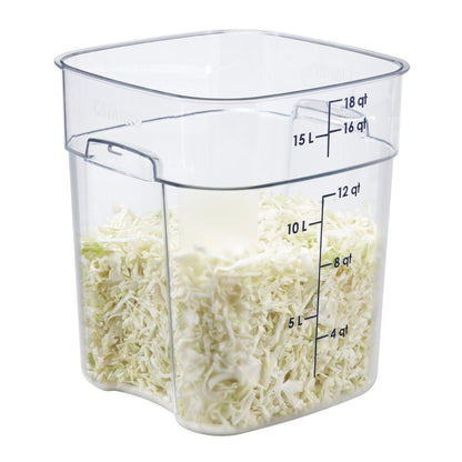 Cambro Fresh Pro Square Container Polycarbonate - Clear - 17.2Ltr • PAS-CU141