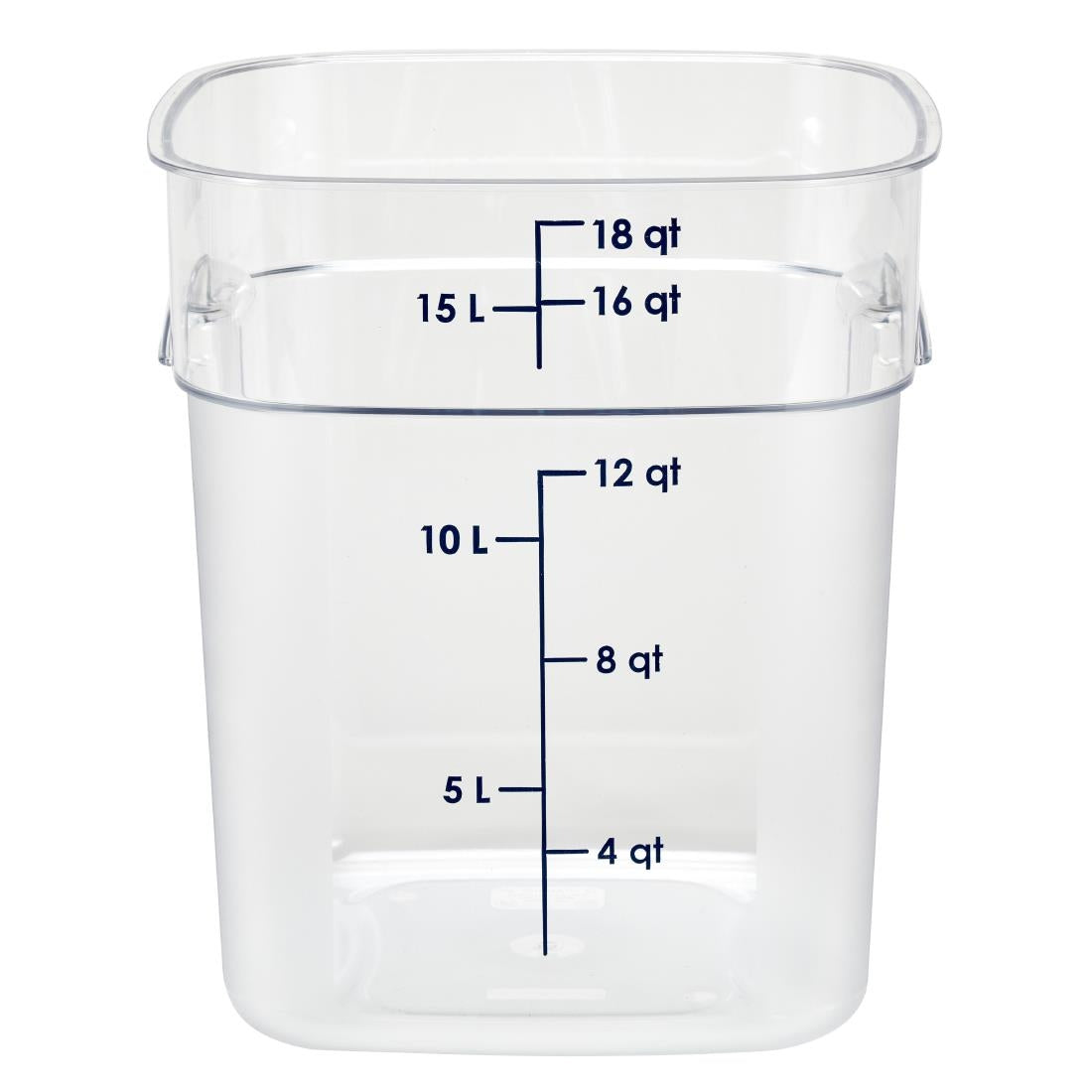 Cambro Fresh Pro Square Container Polycarbonate - Clear - 17.2Ltr • PAS-CU141