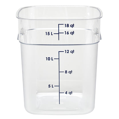 Cambro Fresh Pro Square Container Polycarbonate - Clear - 17.2Ltr • PAS-CU141