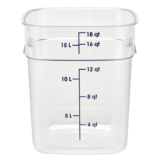 Cambro Fresh Pro Square Container Polycarbonate - Clear - 17.2Ltr • PAS-CU141
