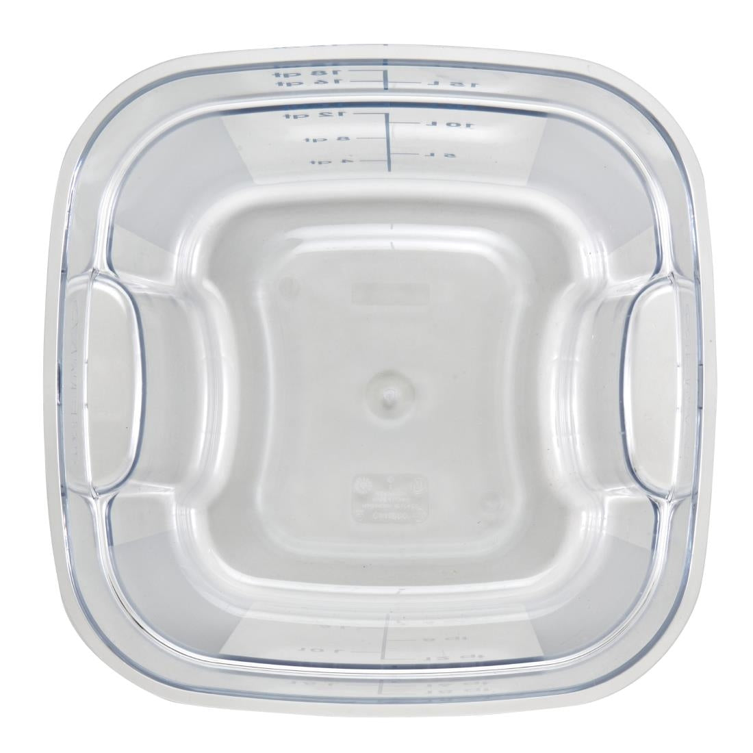 Cambro Fresh Pro Square Container Polycarbonate - Clear - 17.2Ltr • PAS-CU141