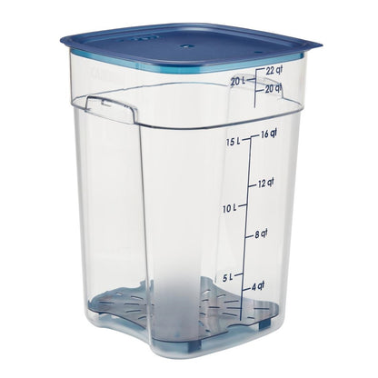 Cambro Fresh Pro Square Container Polycarbonate - Clear - 20.8Ltr • PAS-CU142
