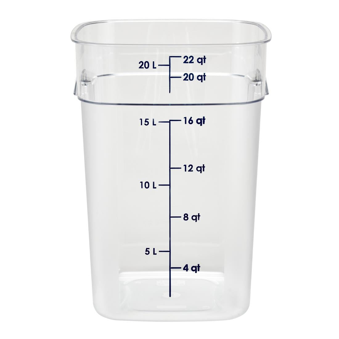 Cambro Fresh Pro Square Container Polycarbonate - Clear - 20.8Ltr • PAS-CU142