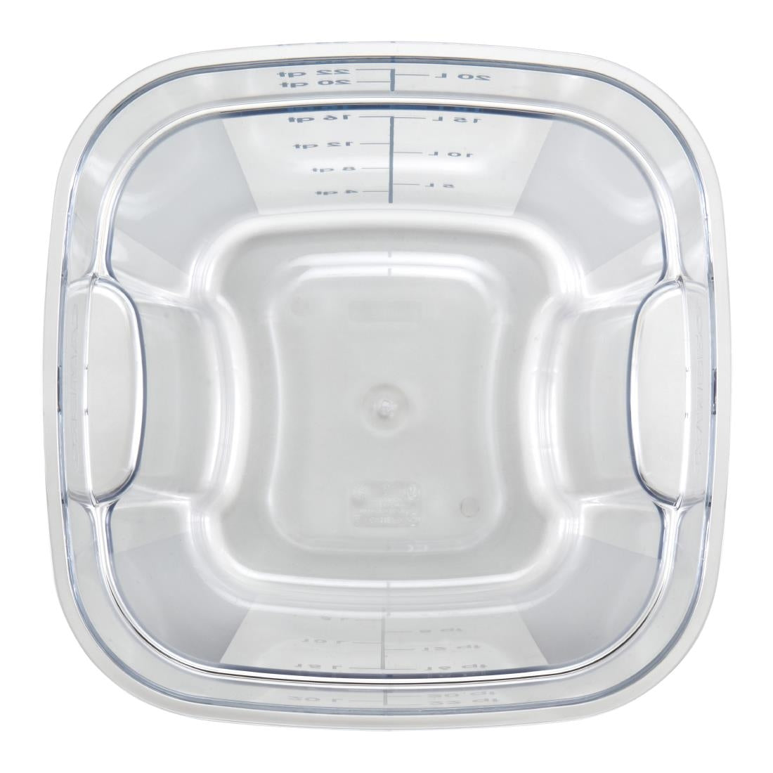 Cambro Fresh Pro Square Container Polycarbonate - Clear - 20.8Ltr • PAS-CU142