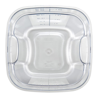 Cambro Fresh Pro Square Container Polycarbonate - Clear - 20.8Ltr • PAS-CU142