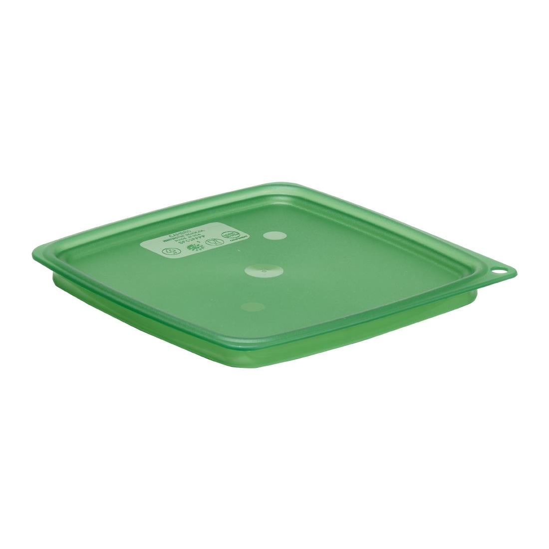Cambro Lid to fit Fresh Pro Square Containers - Green - 1.9Ltr & 3.8Ltr • PAS-CU144