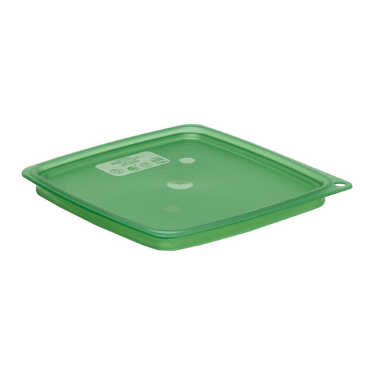 Cambro Lid to fit Fresh Pro Square Containers - Green - 1.9Ltr & 3.8Ltr • PAS-CU144