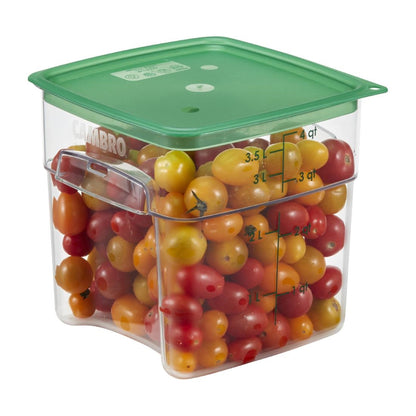 Cambro Lid to fit Fresh Pro Square Containers - Green - 1.9Ltr & 3.8Ltr • PAS-CU144