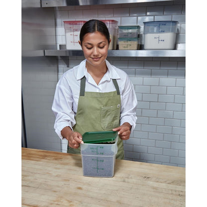 Cambro Lid to fit Fresh Pro Square Containers - Green - 1.9Ltr & 3.8Ltr • PAS-CU144