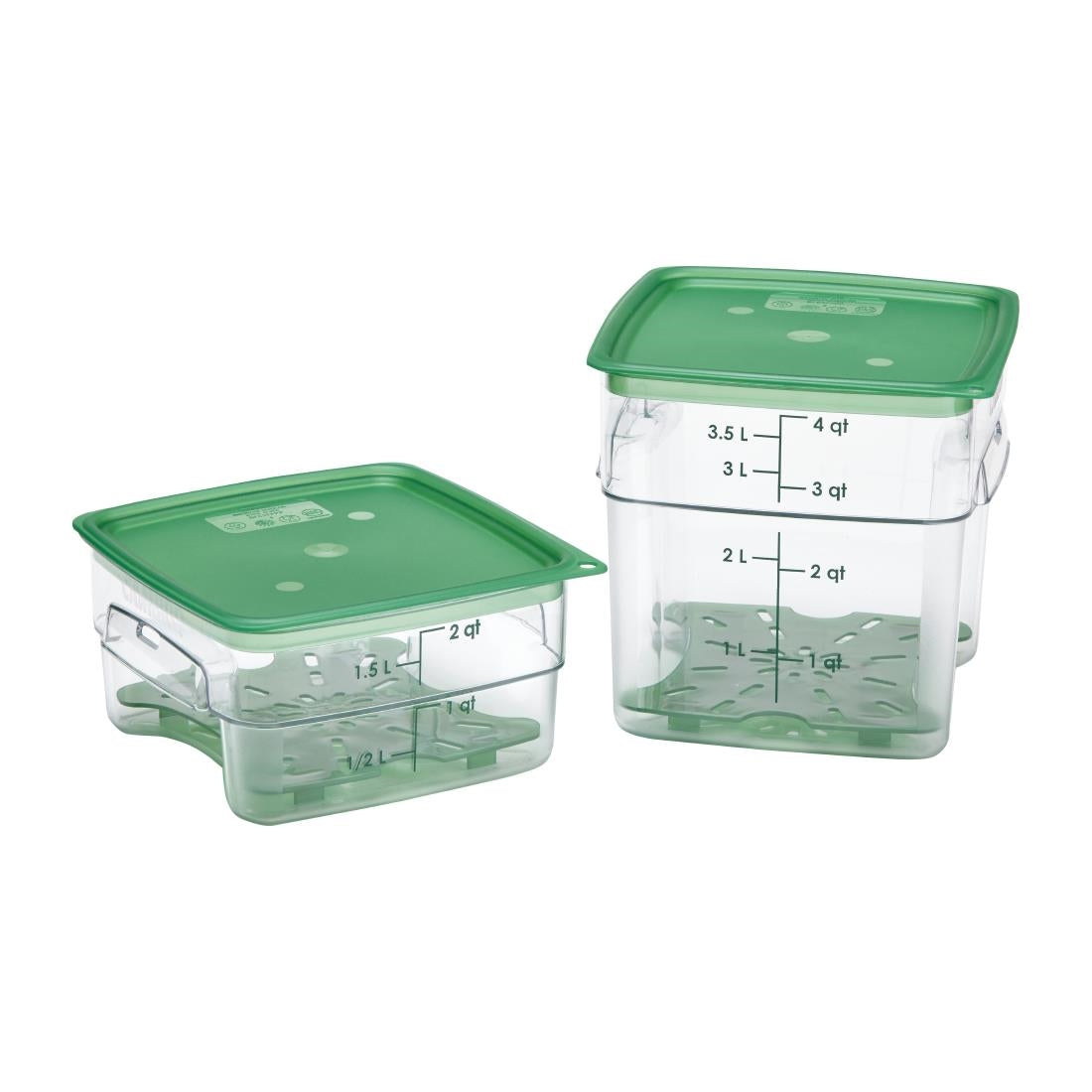 Cambro Drain Shelf for Fresh Pro Square Containers - Green - 1.9Ltr & 3.8Ltr • PAS-CU147