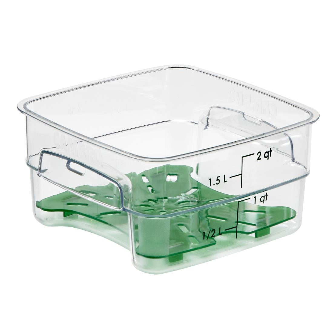 Cambro Drain Shelf for Fresh Pro Square Containers - Green - 1.9Ltr & 3.8Ltr • PAS-CU147