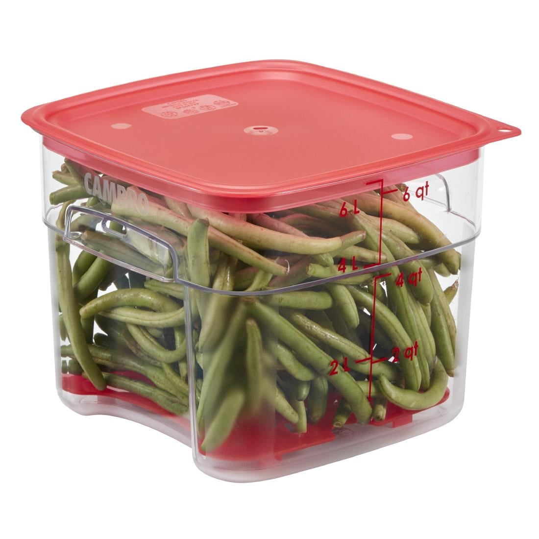 Cambro Drain Shelf for Fresh Pro Square Containers - Red - 5.7 &7,6Ltr • PAS-CU148