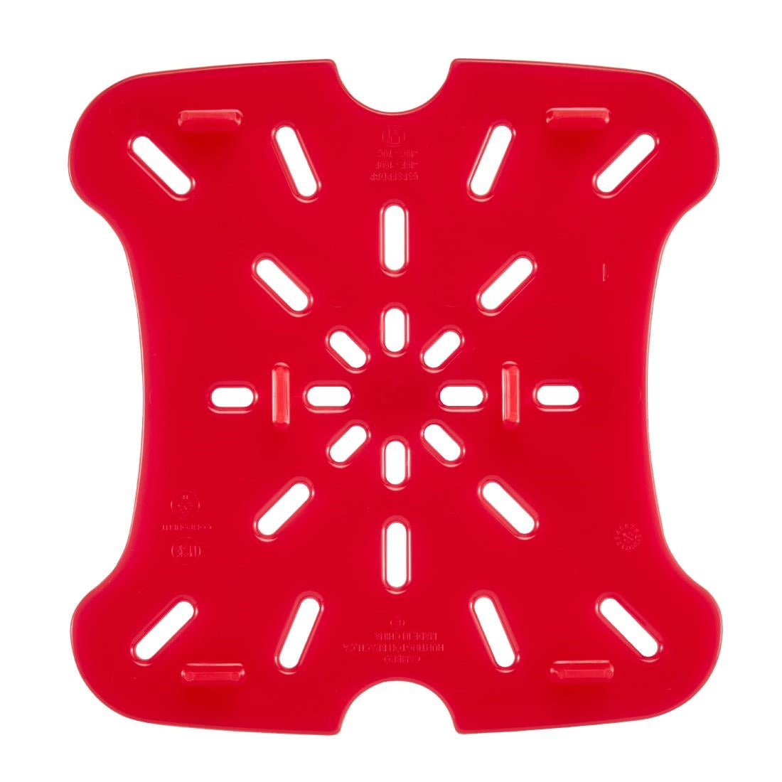 Cambro Drain Shelf for Fresh Pro Square Containers - Red - 5.7 &7,6Ltr • PAS-CU148