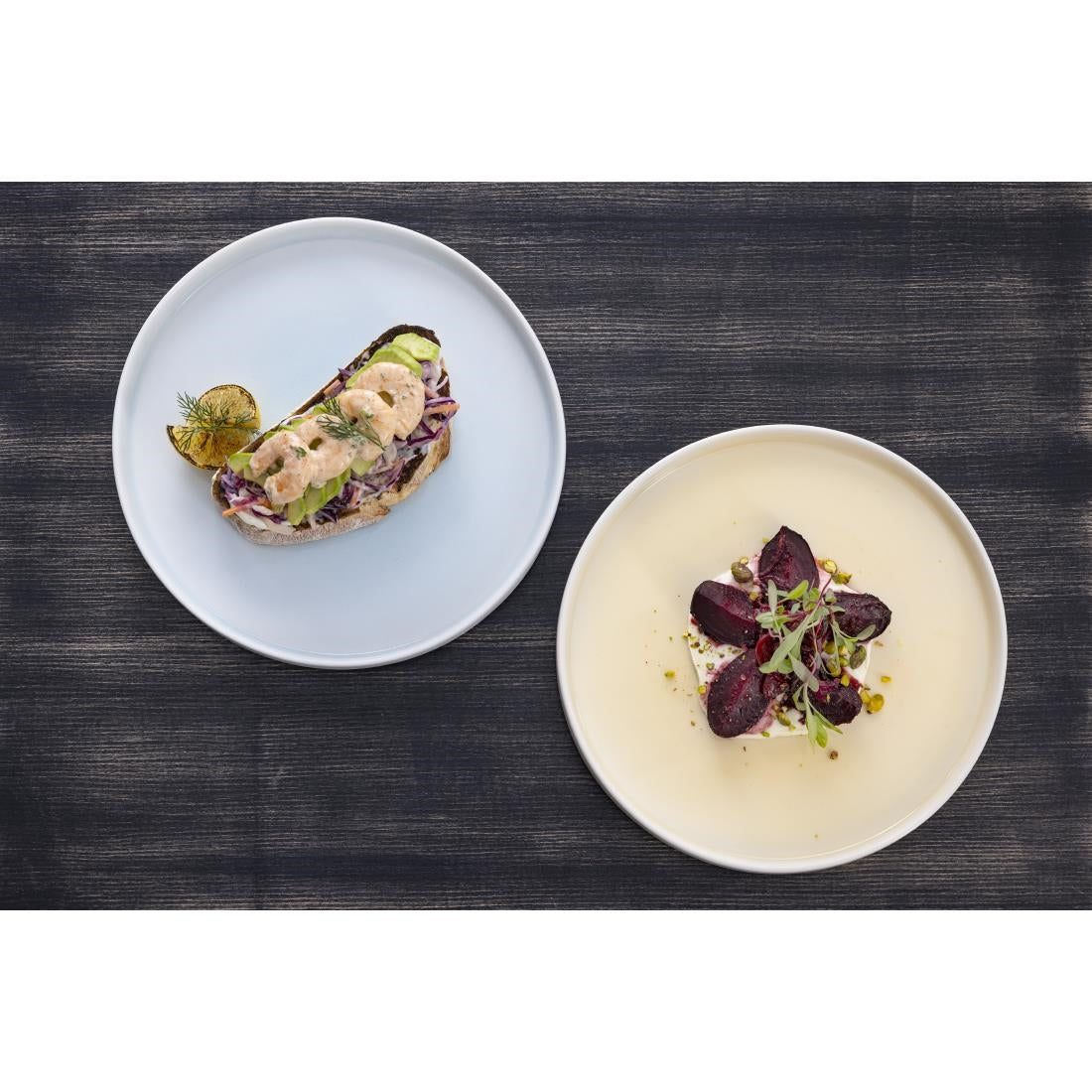 Olympia Fondant Plate Lemon - 270mm 10 2/3" (4 Pack) • PAS-CU416