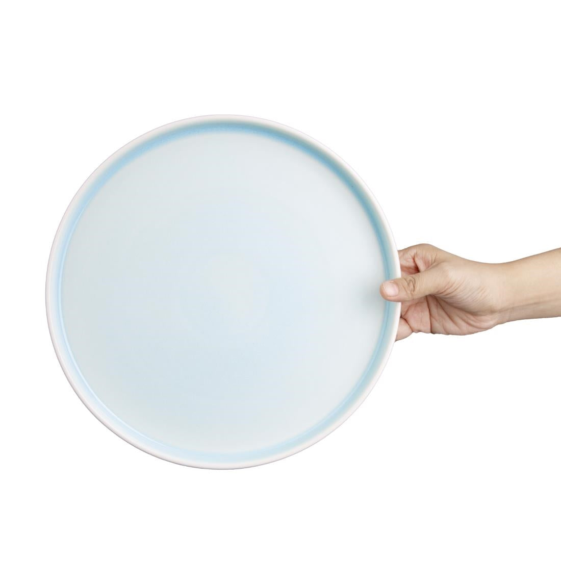 Olympia Fondant Plate Aqua - 270mm 10 2/3" (4 Pack) • PAS-CU176