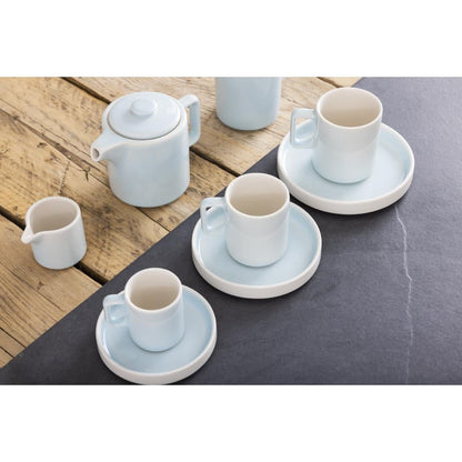 Olympia Fondant Saucer Aqua - 135mm (6 Pack) (Pack of 6) • PAS-CU185