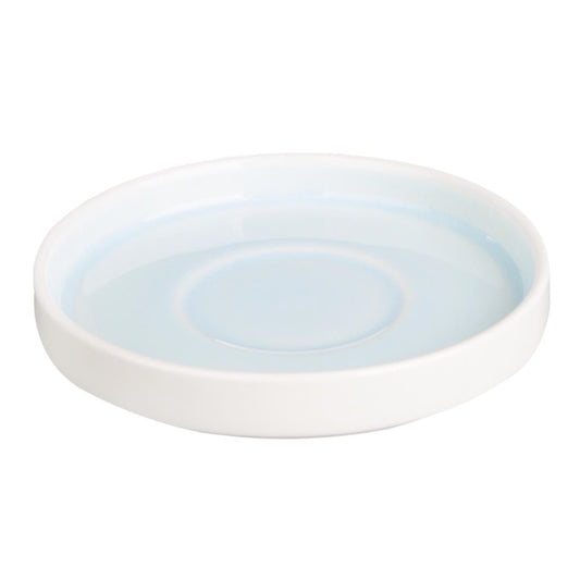 Olympia Fondant Saucer Aqua - 135mm (6 Pack) • PAS-CU185