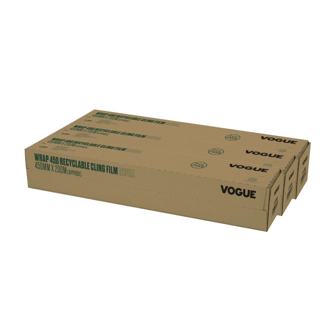 Vogue Wrap450 Eco Cling Film Refill (Pack of 3) • PAS-CU258