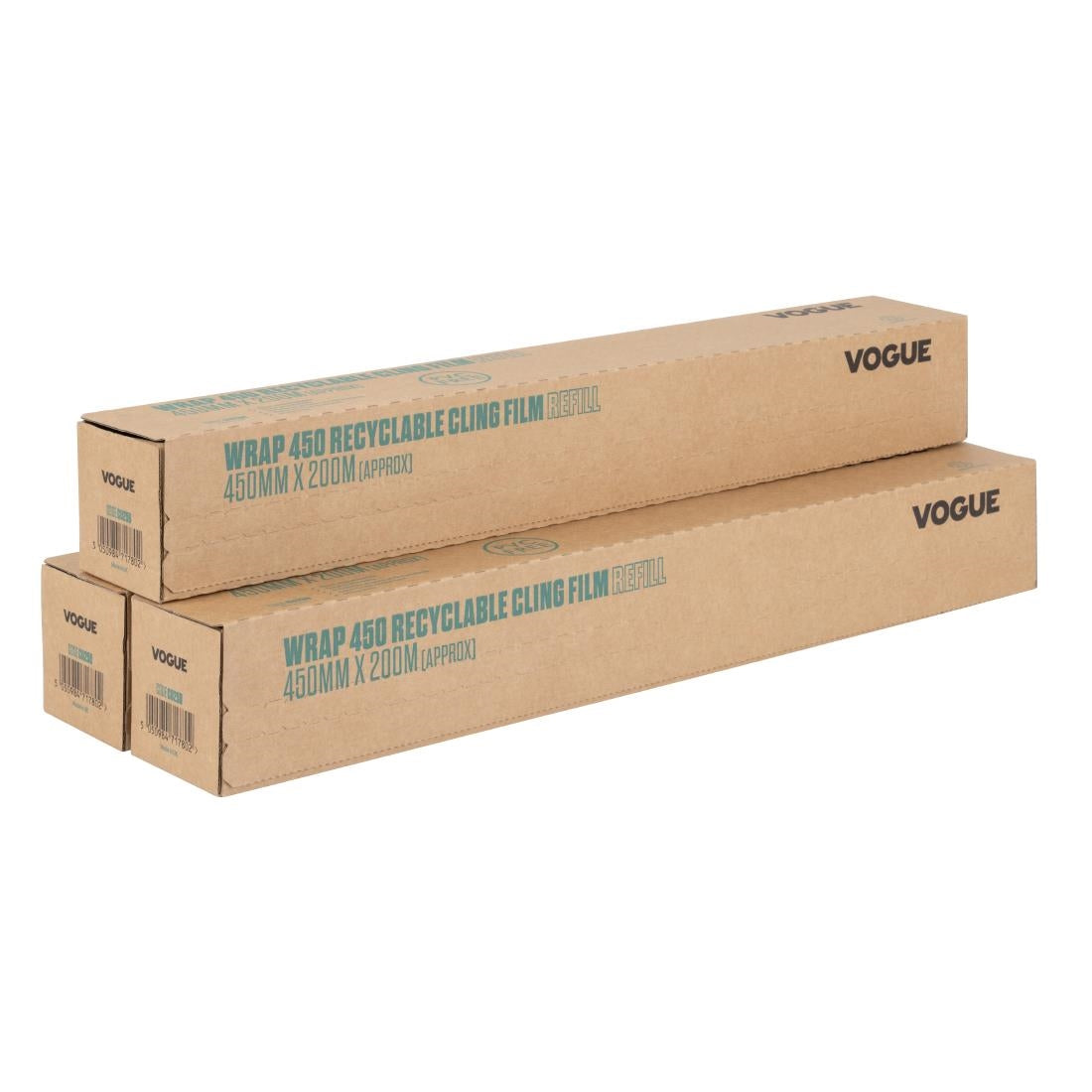 Vogue Wrap450 Eco Cling Film Refill (3 Pack) (Pack Quantity: 3 | Fits the Vogue Wrap 450 | PVC free) • PAS-CU258