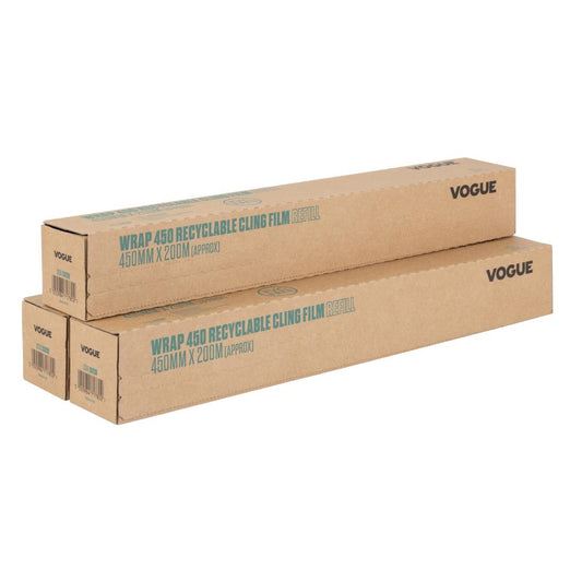Vogue Wrap450 Eco Cling Film Refill (3 Pack) (Pack Quantity: 3 | Fits the Vogue Wrap 450 | PVC free) • PAS-CU258