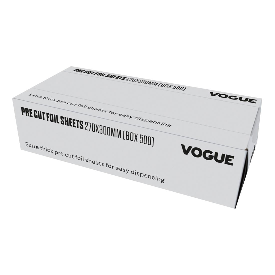 Vogue Aluminium Foil Sheets 270x300mm (Pack of 500) • PAS-CU259