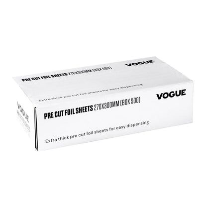 Vogue Aluminium Foil Sheets 270x300mm (500 Pack) (Pack Quantity: 500 sheets) • PAS-CU259