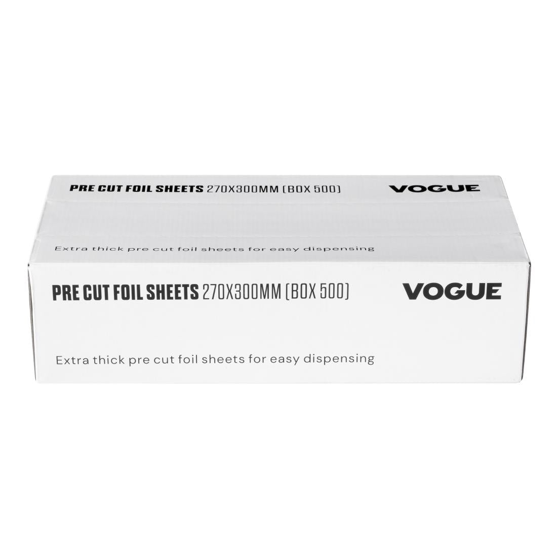 Vogue Aluminium Foil Sheets 270x300mm (500 Pack) (Pack Quantity: 500 sheets) • PAS-CU259