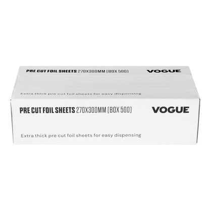 Vogue Aluminium Foil Sheets 270x300mm (500 Pack) (Pack Quantity: 500 sheets) • PAS-CU259