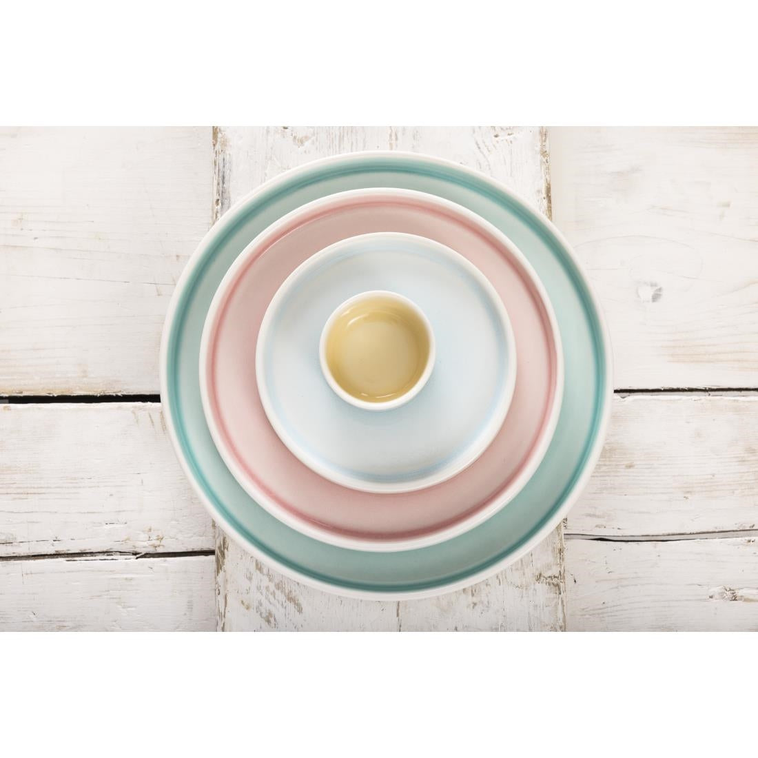 Olympia Fondant Plate Aqua - 152mm 6" (6 Pack) • PAS-CU171