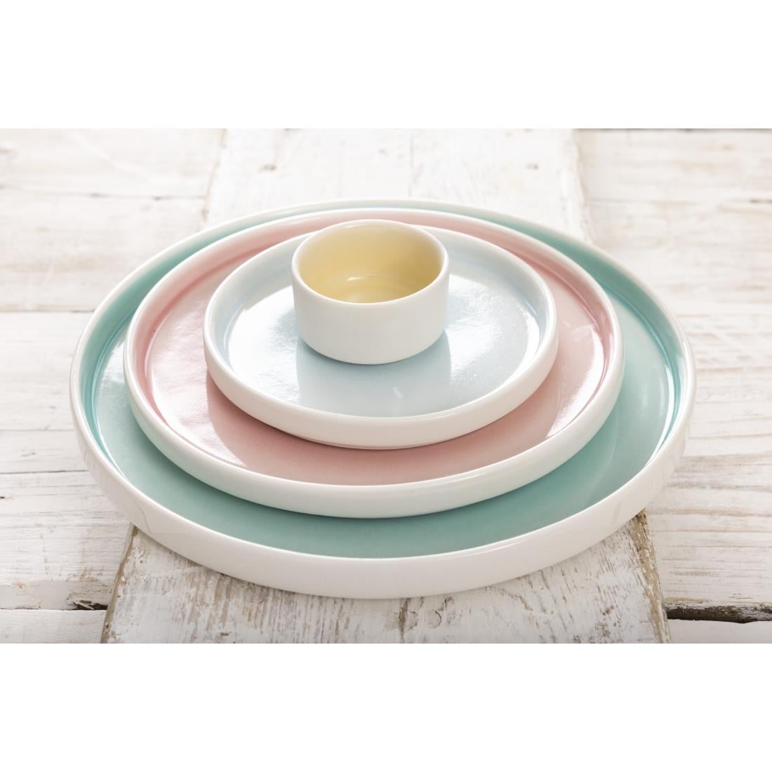 Olympia Fondant Plate Mint - 270mm 10 2/3" (4 Pack) • PAS-CU434