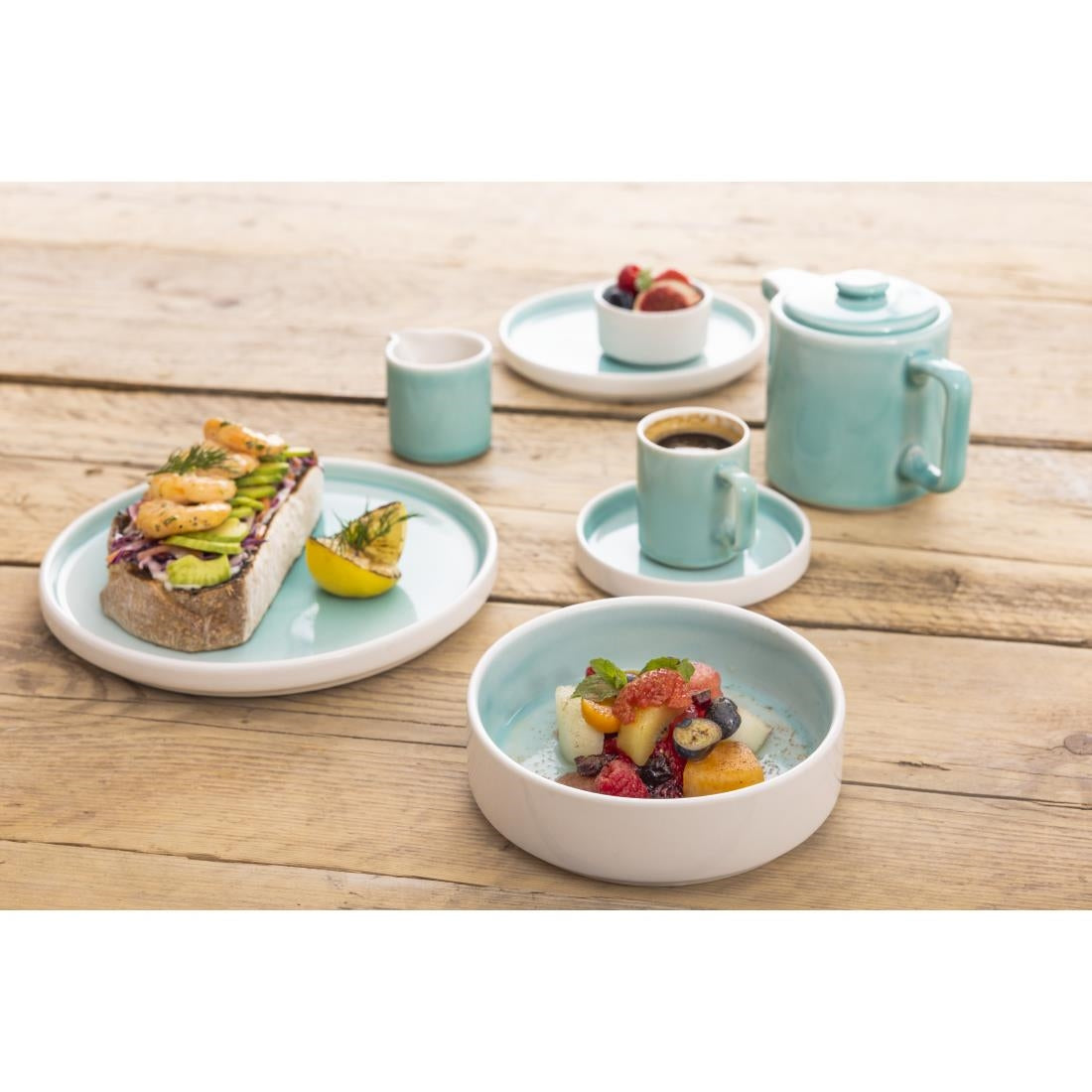 Olympia Fondant Saucer Mint - 115mm (6 Pack) (Pack of 6) • PAS-CU441